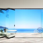 3d,Illustration.,The,Facade,Mockup,Of,A,Modern,Sea,Villa
